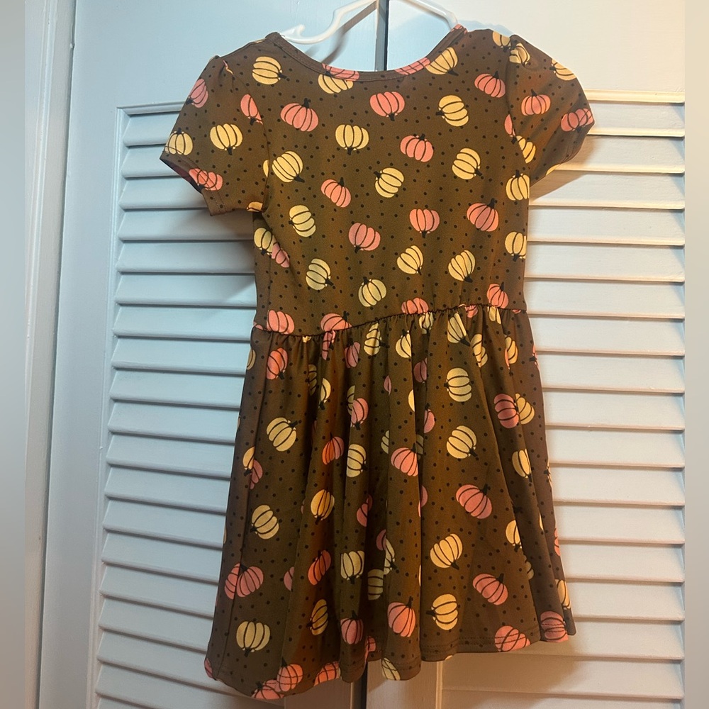 Dot Dot Smile Brown Pumpkin Kids Dress NWOT - Picture 8 of 8